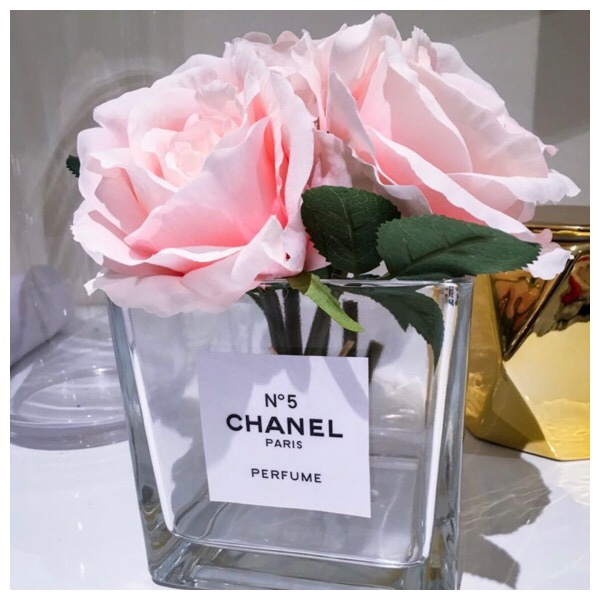 Chanel flower vase diy (designer)
